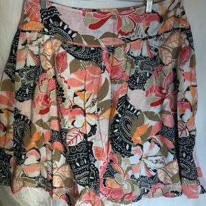 A-line printed skirt